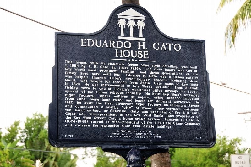 Florida Heritage Site sign at Duval and South Streets